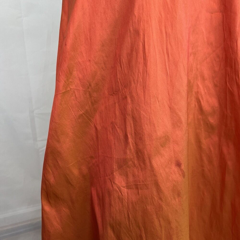 Vintage 80s Jim Hjelm silk iridescent midi dress halter neck retro Small summer - Picture 5 of 10